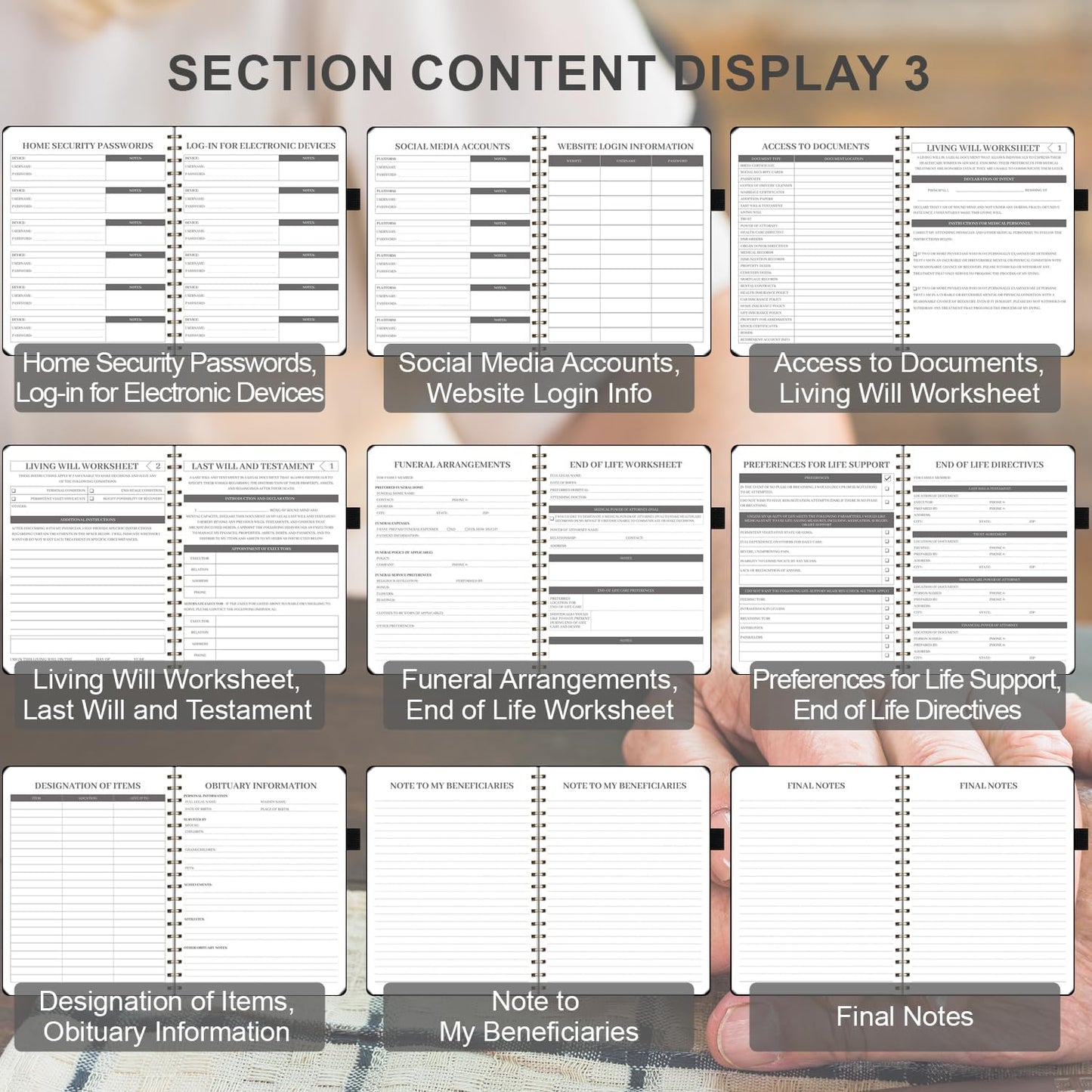 Gunther : End of Life Planner – Estate Planning & Important Information Organizer | Final Wishes & Legacy Workbook